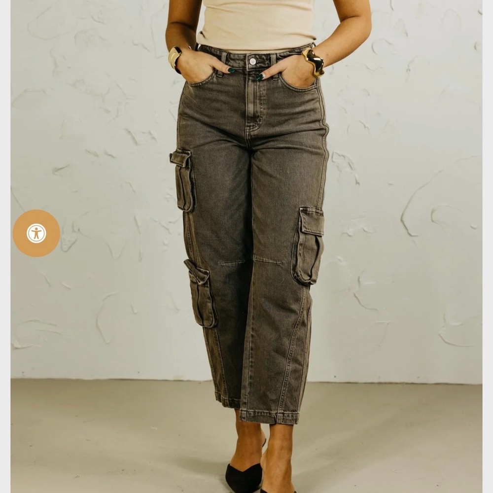 Kan Can High-Rise Balloon Slim Denim